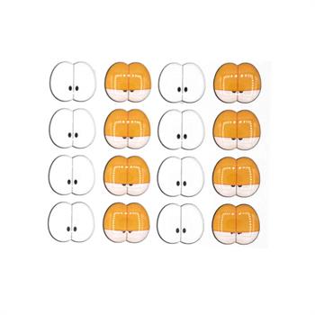 چشم رزینی طرح 38سایز(15میل )ورقه ای