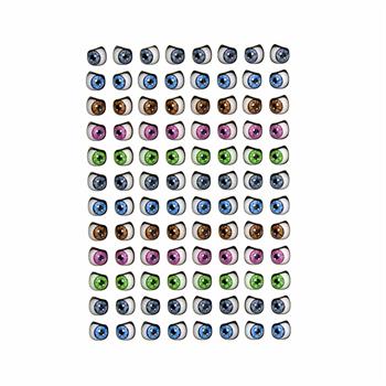 چشم رزینی طرح 61سایز(8میل )ورقه ای