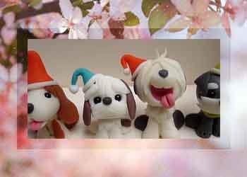آموزش ساخت عروسک دکوری طرح سگ های بانمک