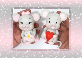 آموزش عروسک دکوری و گیفت طرح زوج موش
